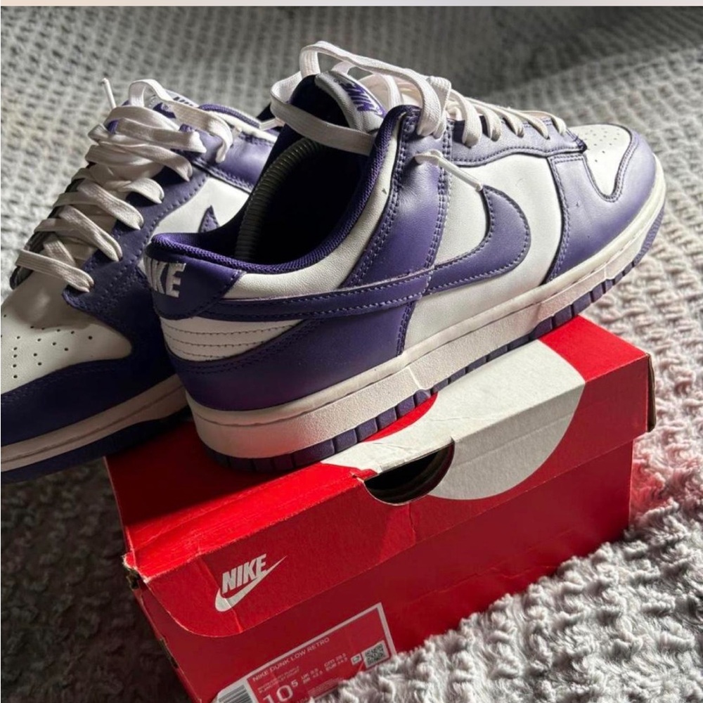Nike Men's Sneakers in Purple and White